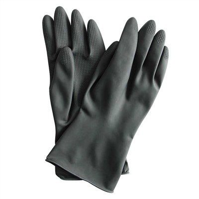 Black Rubber Gloves