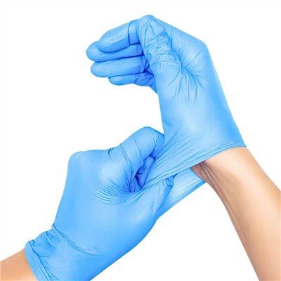 Blue Latex Gloves